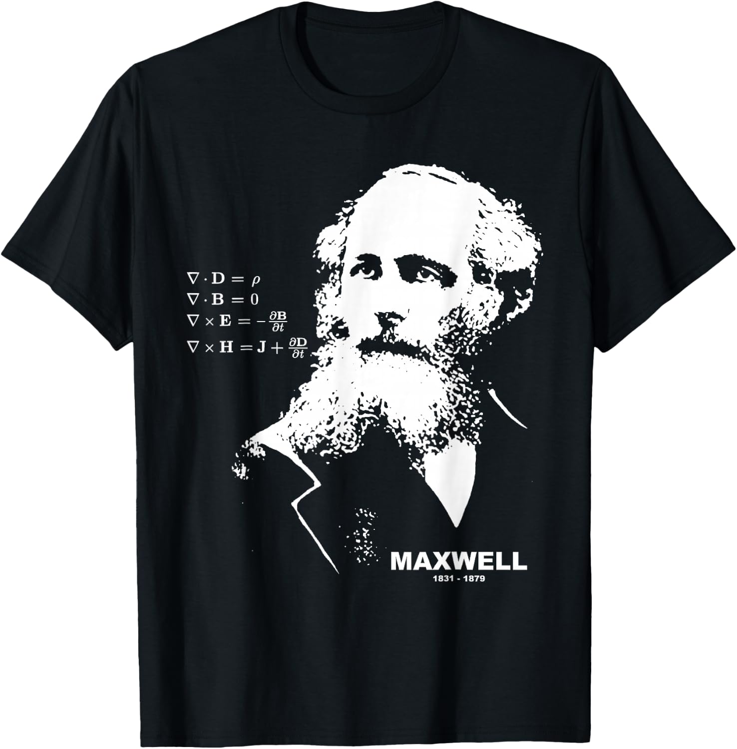 James Clerk Maxwell | Equation T-Shirt - T-Shirt | Black
