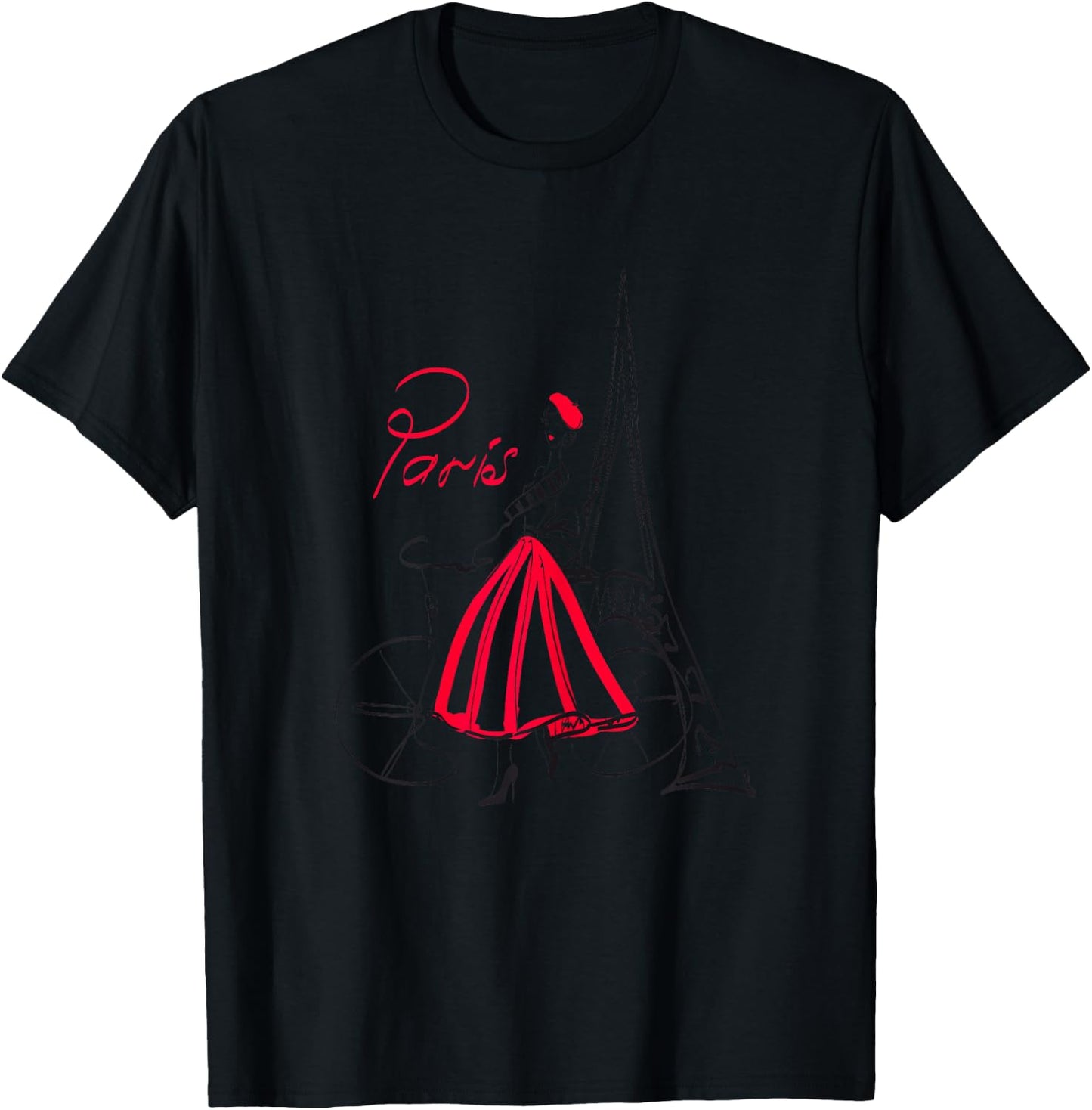 Paris Woman Woman Paris T-Shirt - T-Shirt | Black