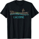 Lucerne Switzerland Art Gift Men Women T-Shirt - T-Shirt | Black