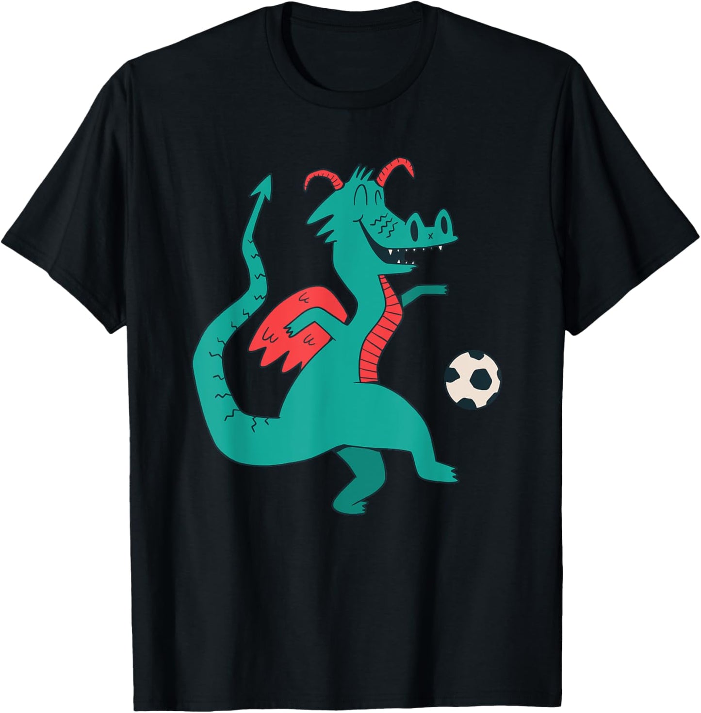 Soccer Dragon T-Shirt - T-Shirt | Black