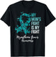 My Mom’s Fight Is My Fight Myasthenia Gravis MG Awareness T-Shirt - T-Shirt | Black