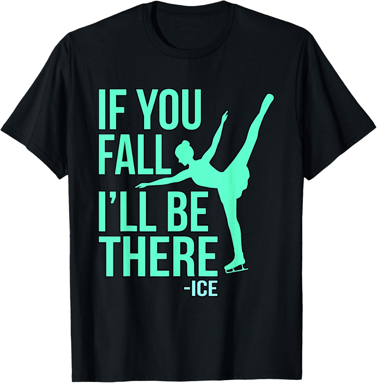 Figure Skating Ice Skating Figure Skater T-Shirt - T-Shirt | Black