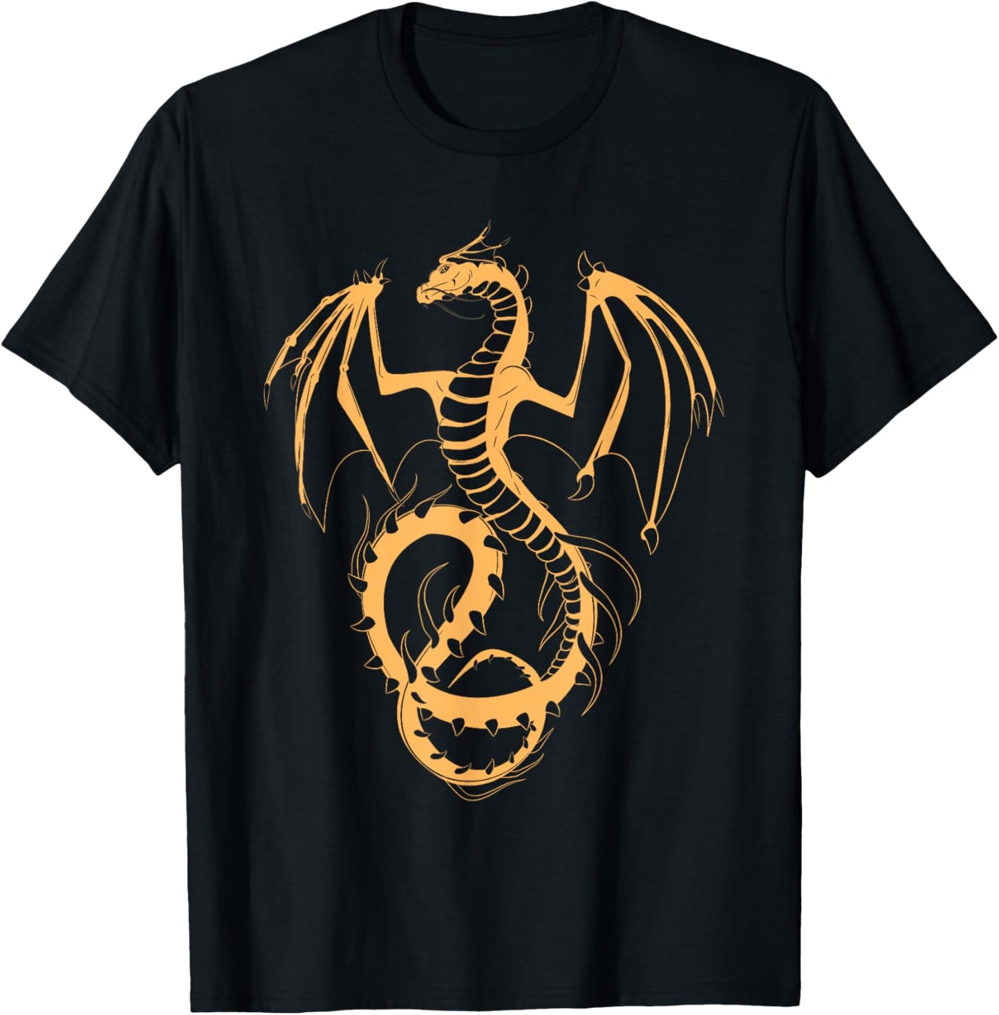 Fire Dragon Dungeon Mythical Creature Dragon T-Shirt - T-Shirt | Black