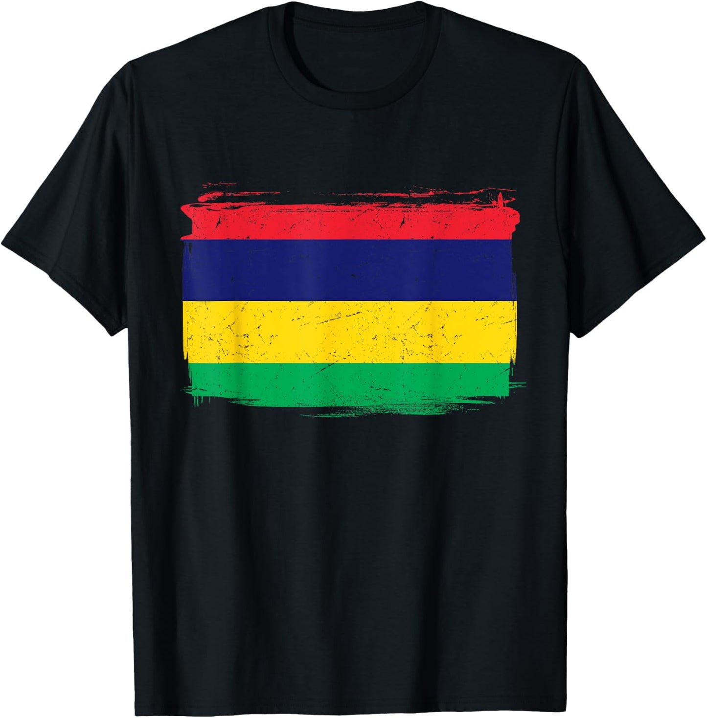 Mauritius Flag Women Men Kids T-Shirt - T-Shirt | Black