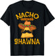 Nacho Average Shawna Personalized Name Funny Taco T-Shirt - T-Shirt | Black