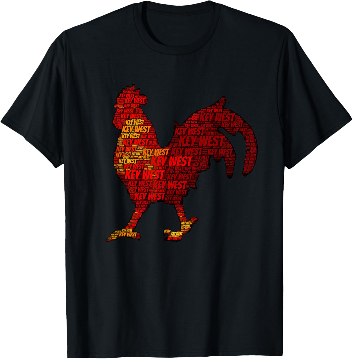 Key West Florida Keys Chicken T-Shirt - T-Shirt | Black