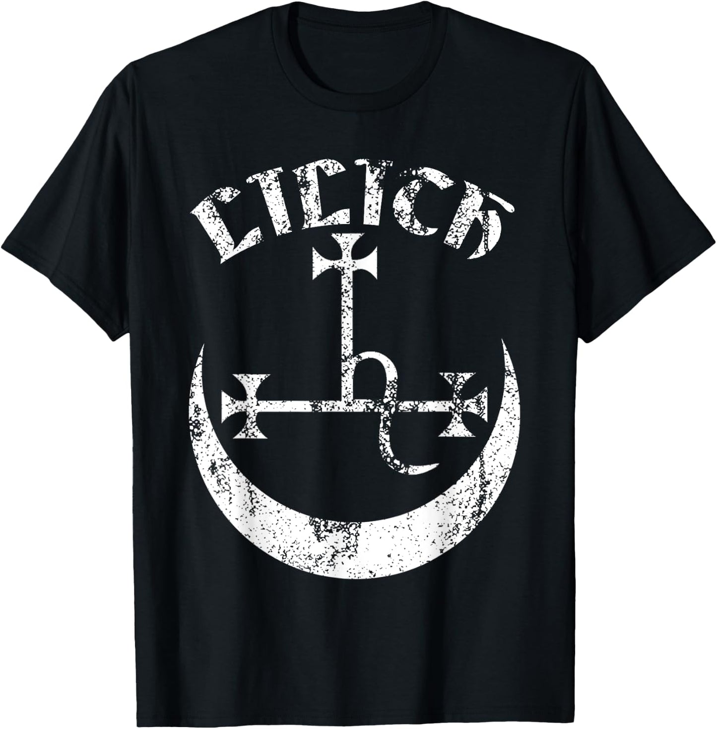 Lilith Moon Devil Black Pagan Samael Witchcraft Occult Goth T-Shirt - T-Shirt | Black