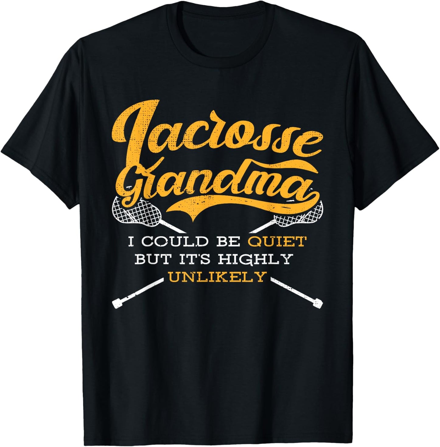 Relax I Love Lacrosse Grandma Saying Lax Is Life Grandmother T-Shirt - T-Shirt | Black