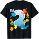 Ocean See Underwater 2 Year Old Under The Sea Birthday Party T-Shirt - T-Shirt | Black