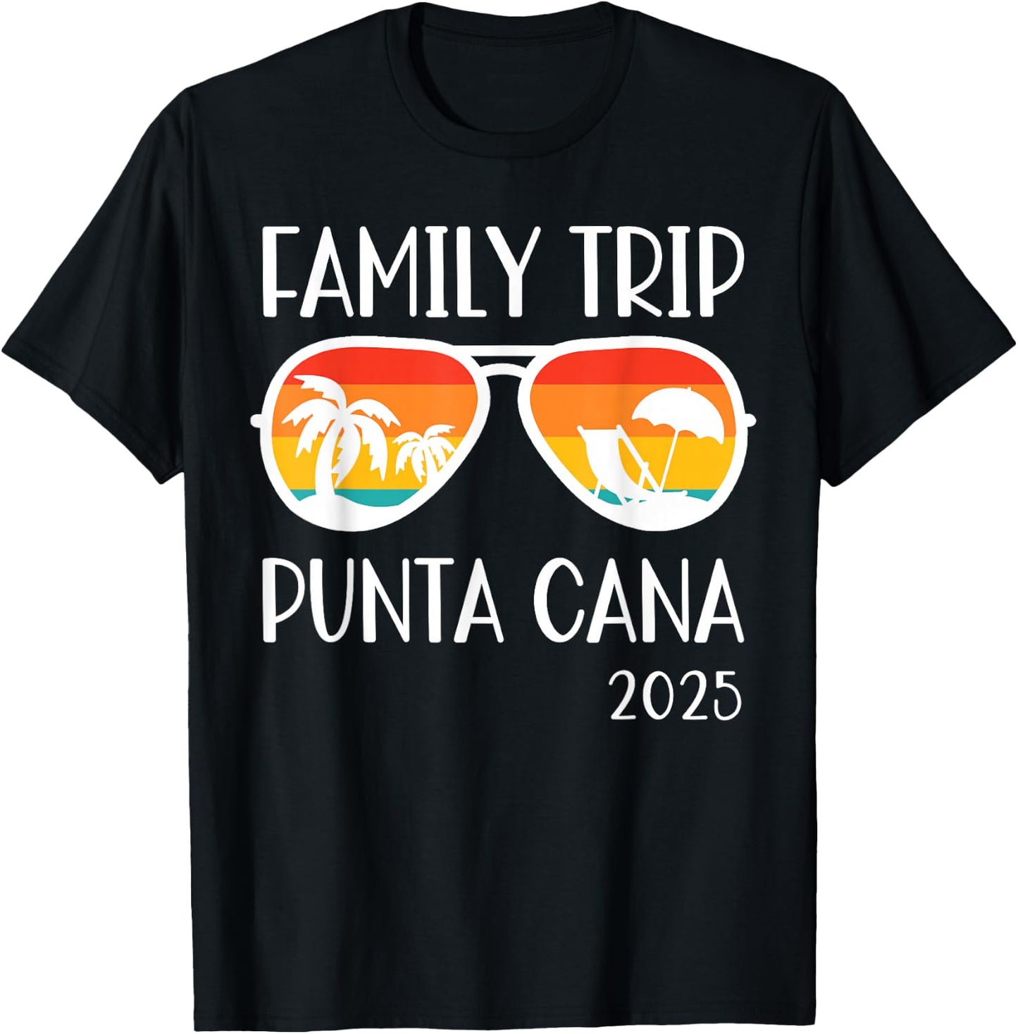 Punta Cana Family Trip 2025 Weekend Vacation Matching Group T-Shirt - T-Shirt | Black