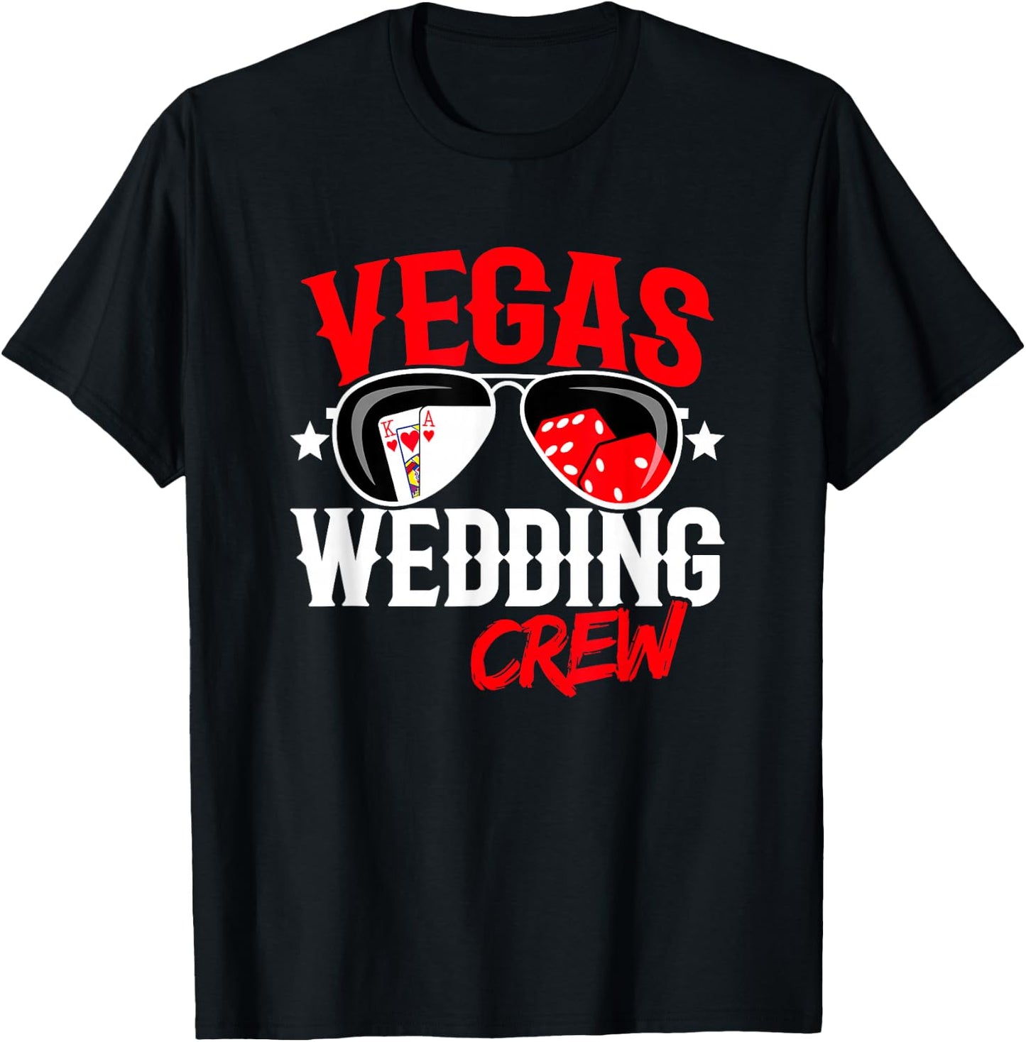 Las Vegas Wedding Party - Married in Vegas - Vegas Wedding T-Shirt - T-Shirt | Black