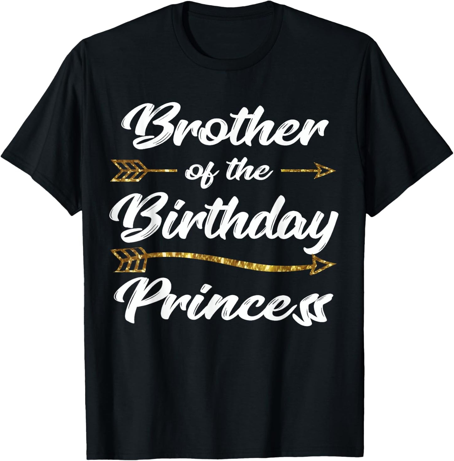 Big Brother Of The Birthday Princess party Matching Family T-Shirt - T-Shirt | Black