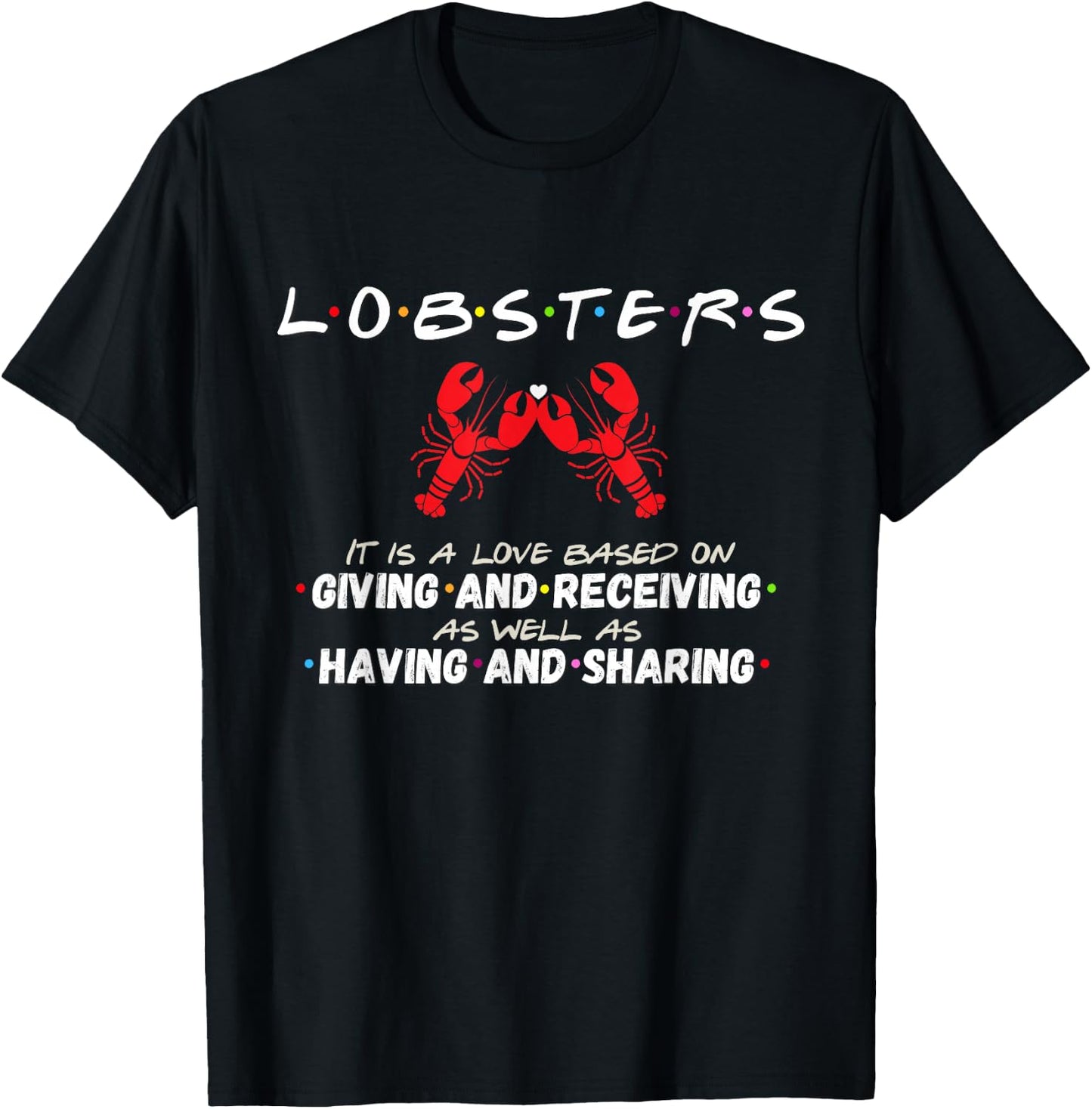 He's My Lobster - She's My Lobster | Couple's Lobsters T-Shirt - T-Shirt | Black