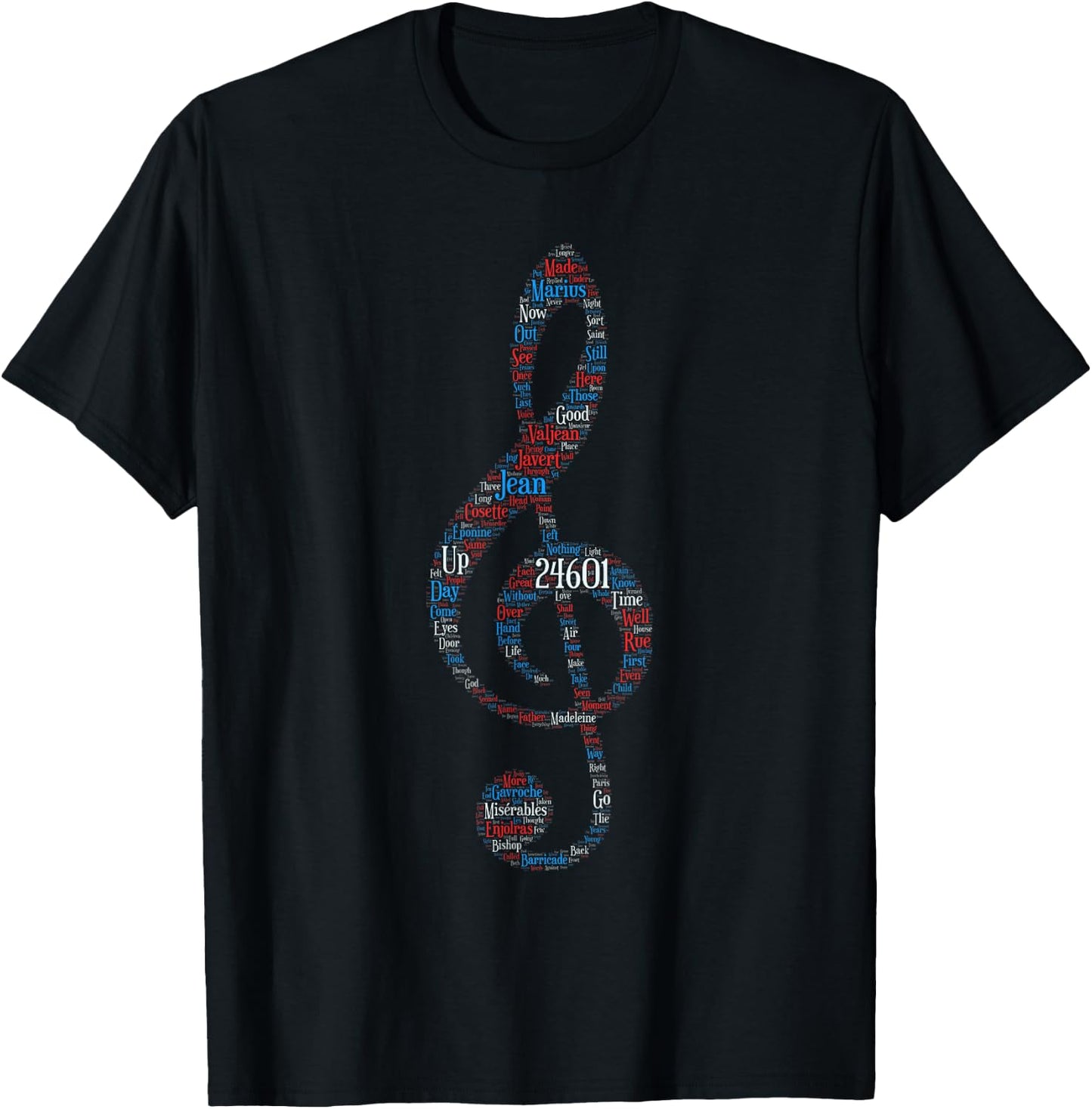 ClassicWords 24601 - Black, Small - Kids, , Short Sleeve, Cotton, Polyester T-Shirt - T-Shirt | Black