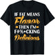 If Fat Means Flavor Then I'm Delicious Funny T-Shirt - T-Shirt | Black
