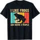 Cute Frog Design For Toad Lover Men Women Amphibian Animals T-Shirt - T-Shirt | Black