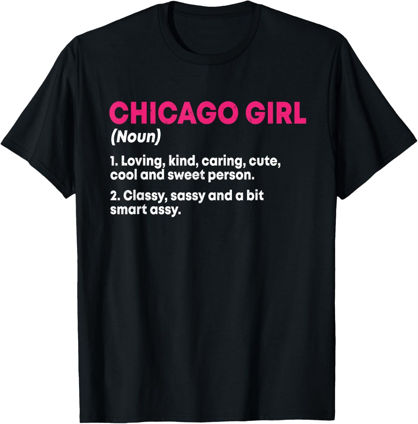 Girl Out Of Chicago IL Illinois, Funny Home Roots T-Shirt - T-Shirt | Black