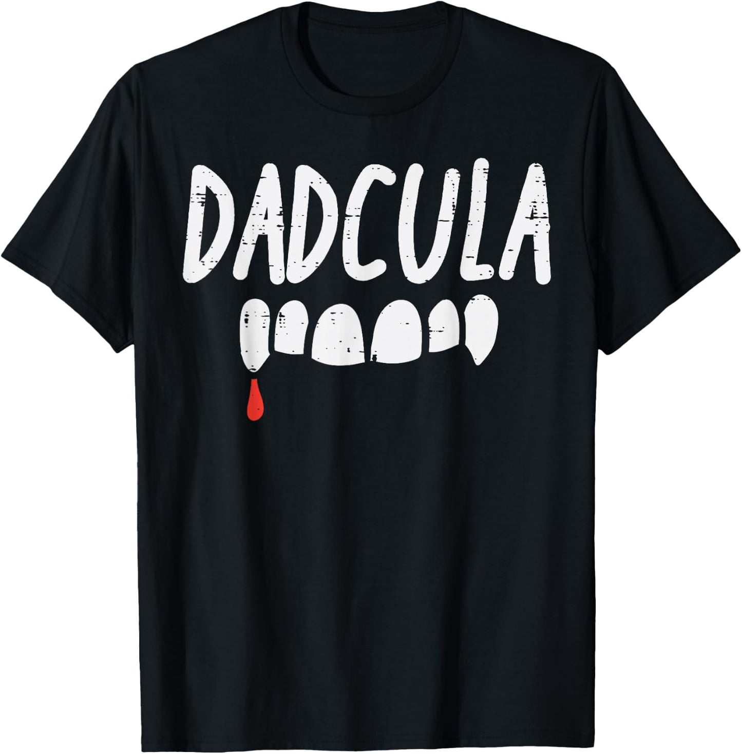Dadcula Dad Dracula Halloween Family Matching Daddy Papa Men T-Shirt - T-Shirt | Black