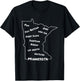 Minnesota Common Phrase Funny Midwestern Design Small T-Shirt - T-Shirt | Black