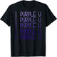 I Purple U Gradient K-Pop Fan T-Shirt - T-Shirt | Black