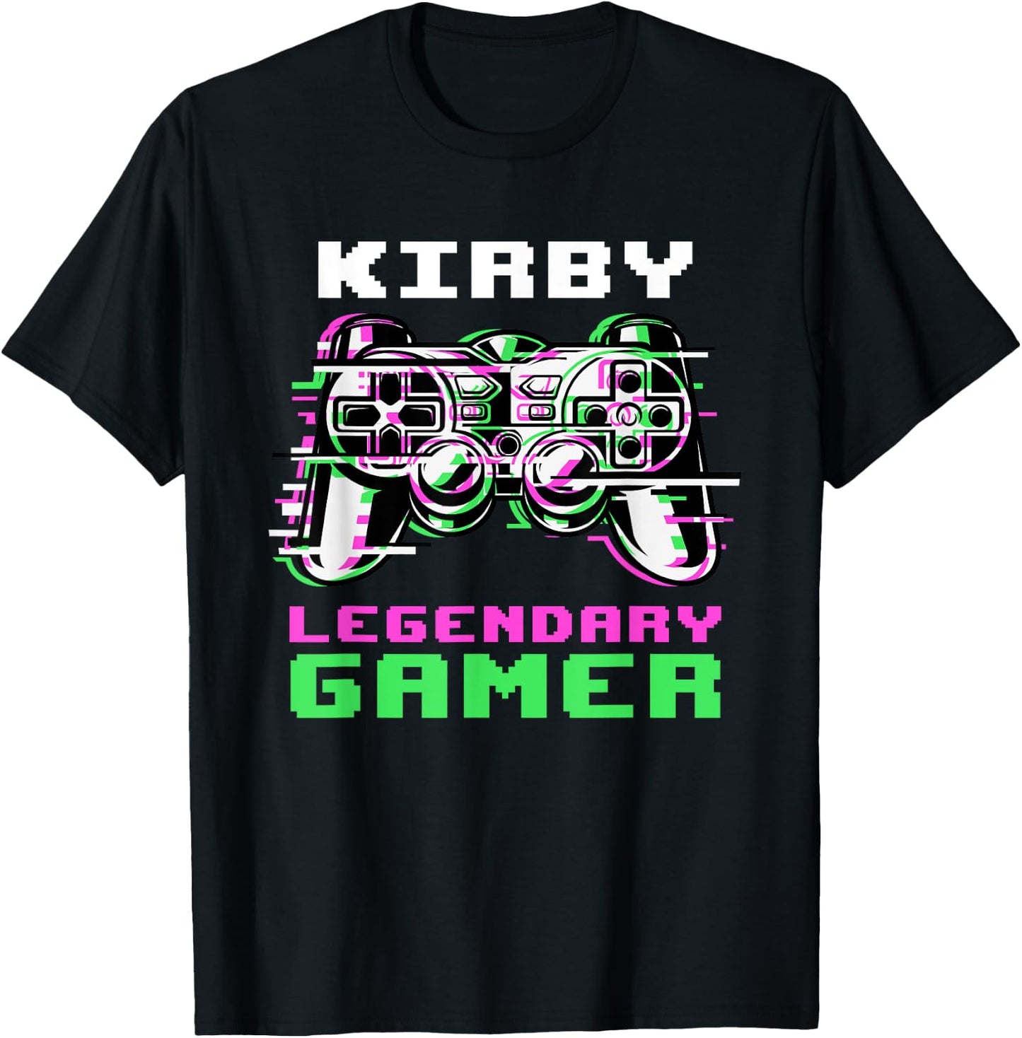 Kirby - Legendary Gamer - Personalized T-Shirt - T-Shirt | Black