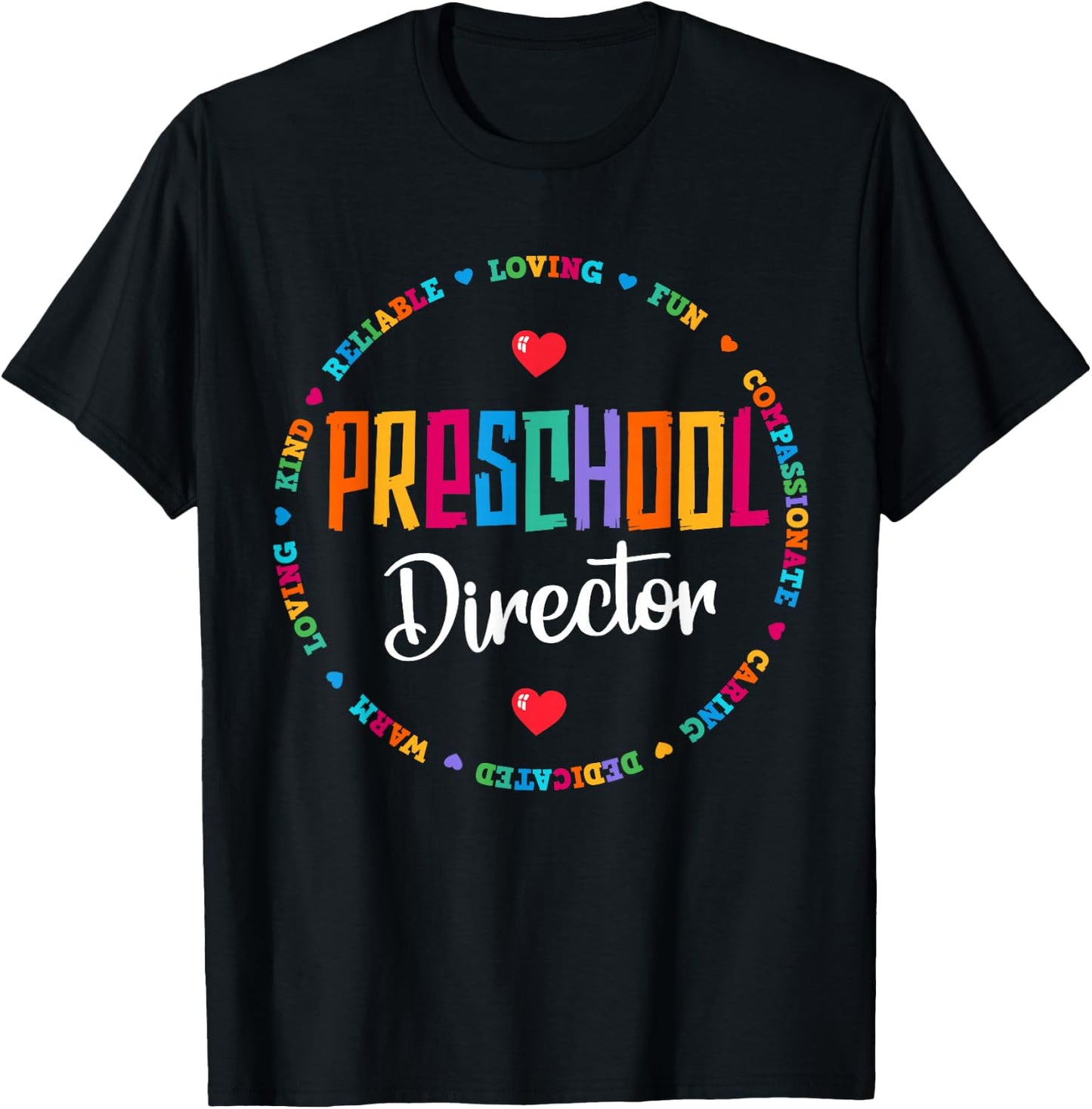 Preschool Director Back to School Daycare Appreciation Thank T-Shirt - T-Shirt | Black