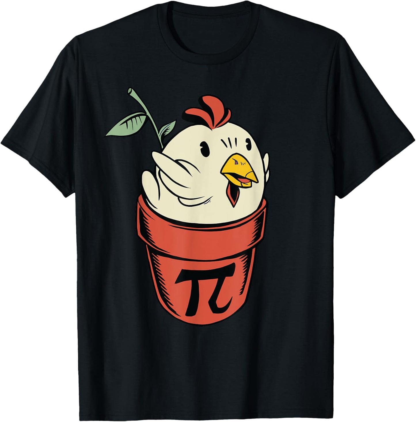 Chicken Pot PI Day Men Women Kids Math funny teacher T-Shirt - T-Shirt | Black
