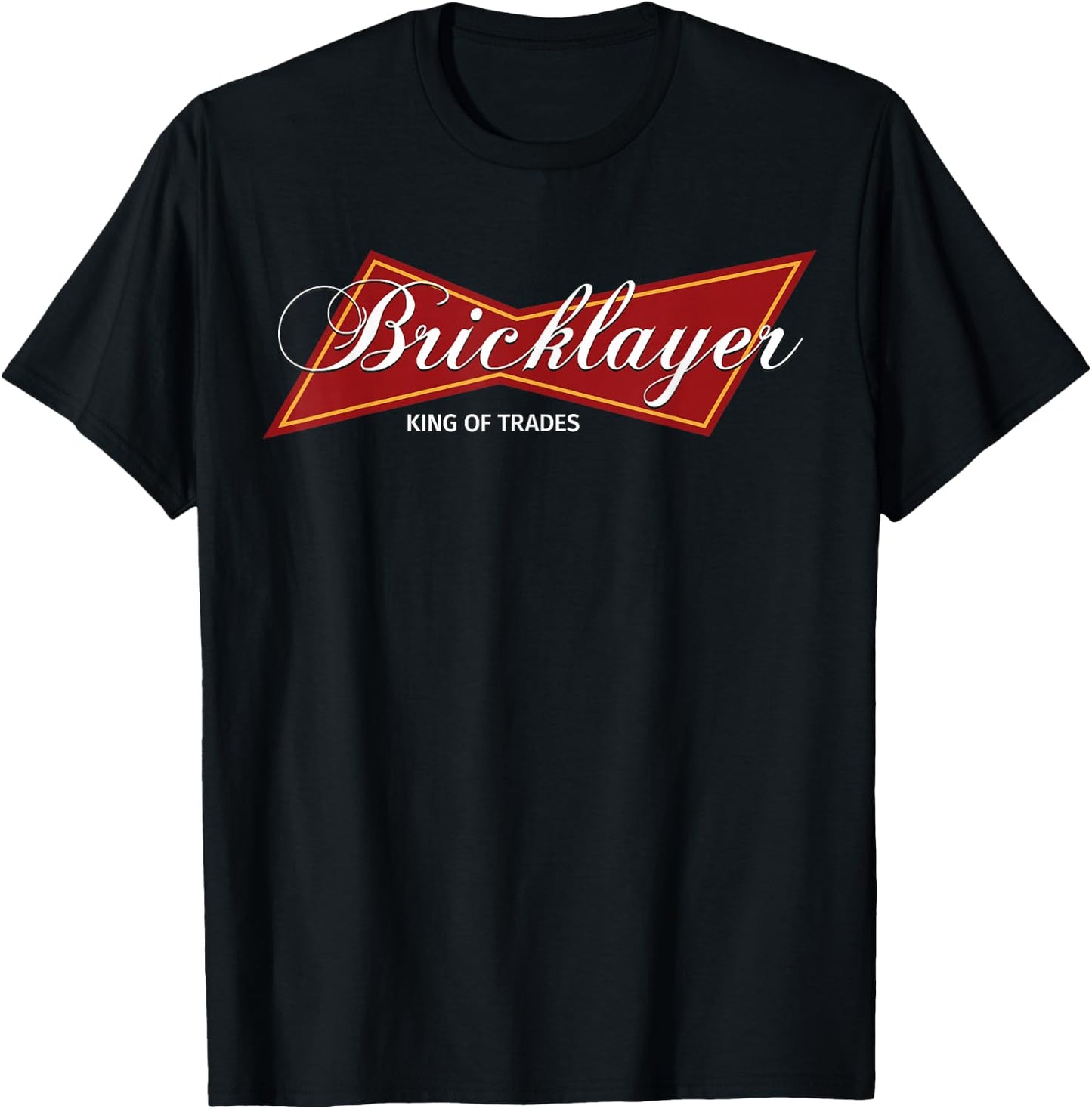 Bricklayer King Of Trades Brick Mason T-Shirt - T-Shirt | Black