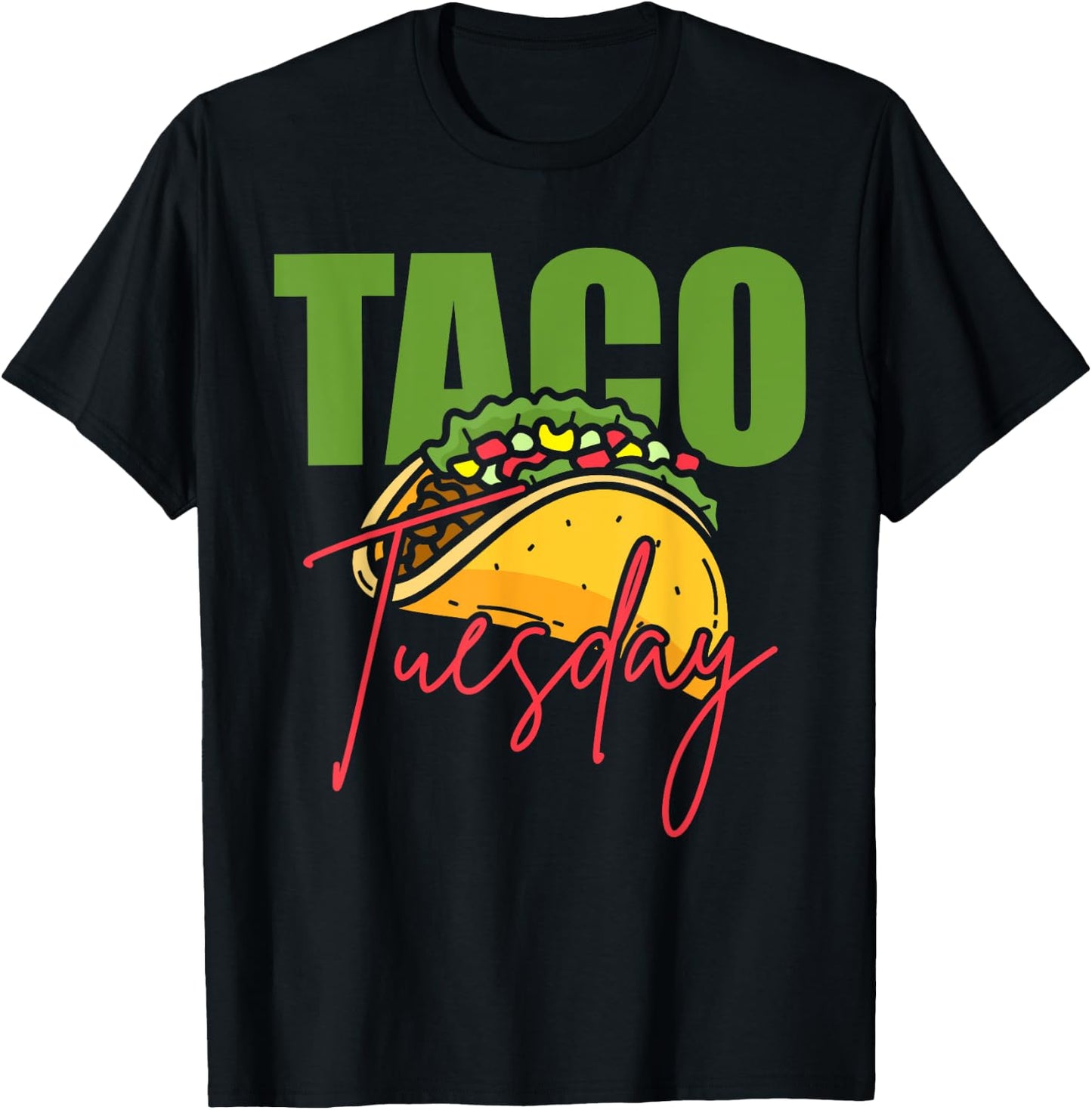 Taco Foodie Mexican Cuisine Tacos Gift - -Adults - Black - Small - Short Sleeve - Cinco de Mayo - Mexican - Modern Casual - Taco Tuesday Design - Lightweight T-Shirt - T-Shirt | Black