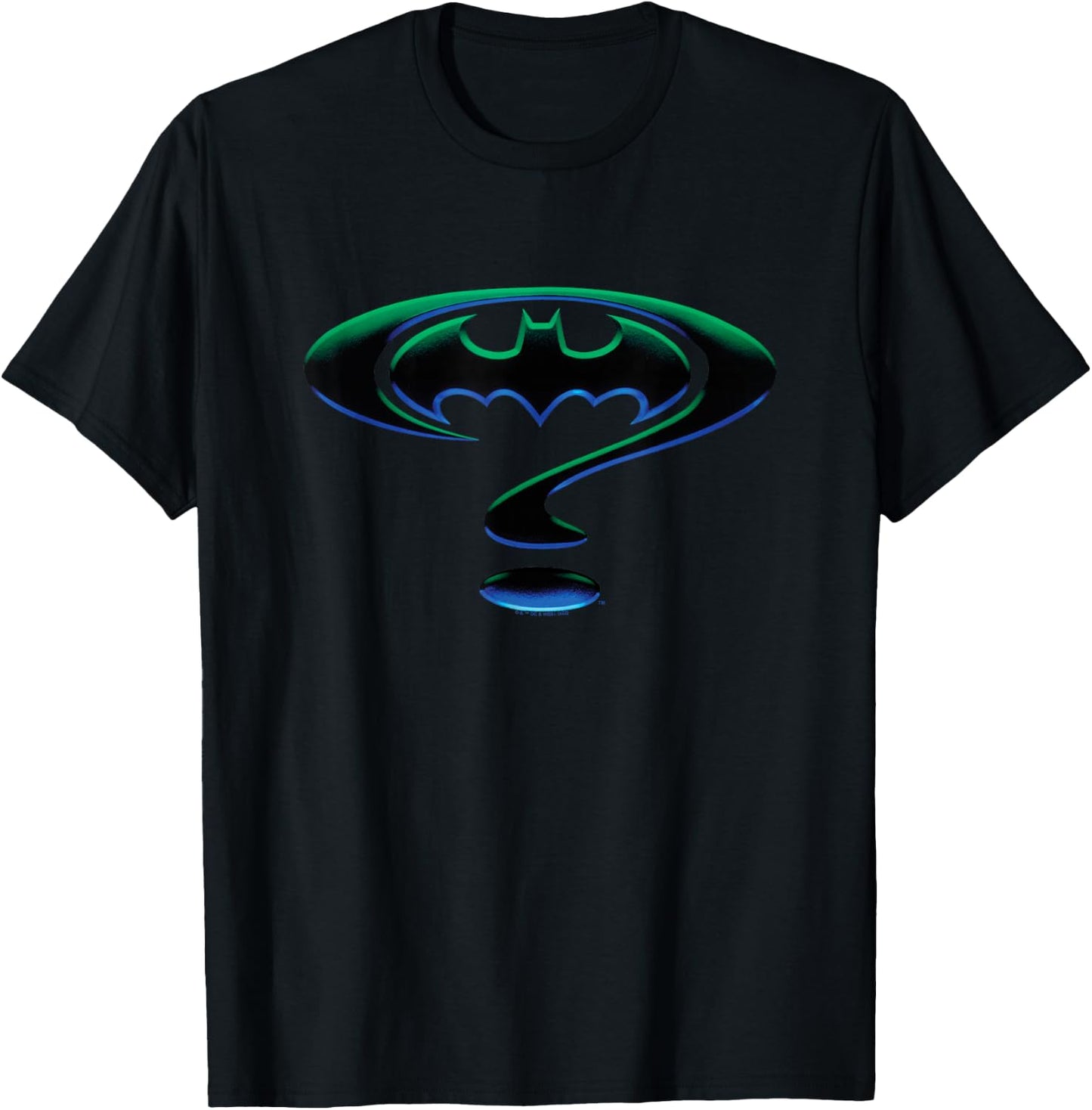 Batman Forever Question Mark Logo Small T-Shirt - T-Shirt | Black