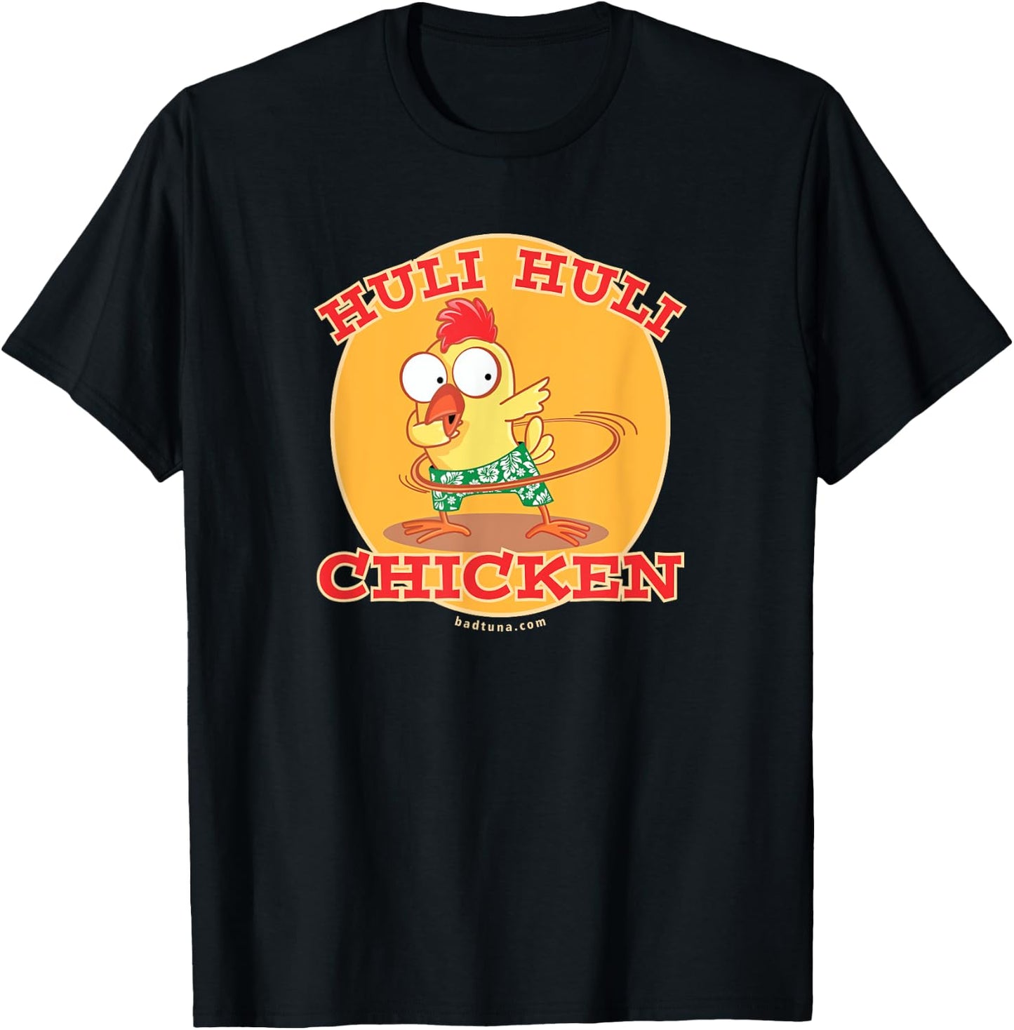 Huli Hula Hoop Dabber Funny Chicken T-Shirt - T-Shirt | Black
