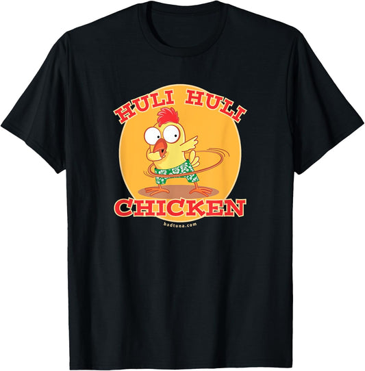 Huli Hula Hoop Dabber Funny Chicken T-Shirt - T-Shirt | Black
