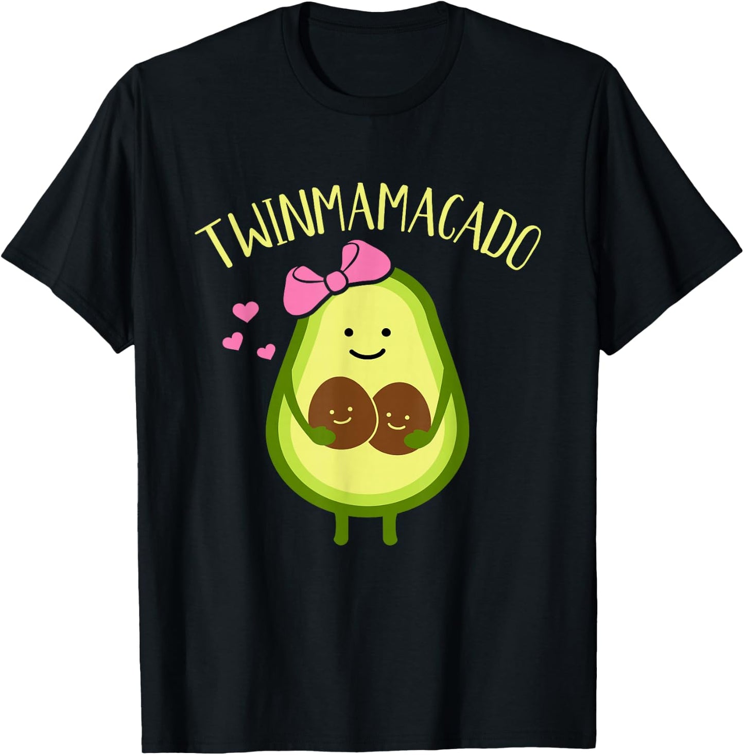 Twin Mamacado for Mom of Twins T-Shirt - T-Shirt | Black
