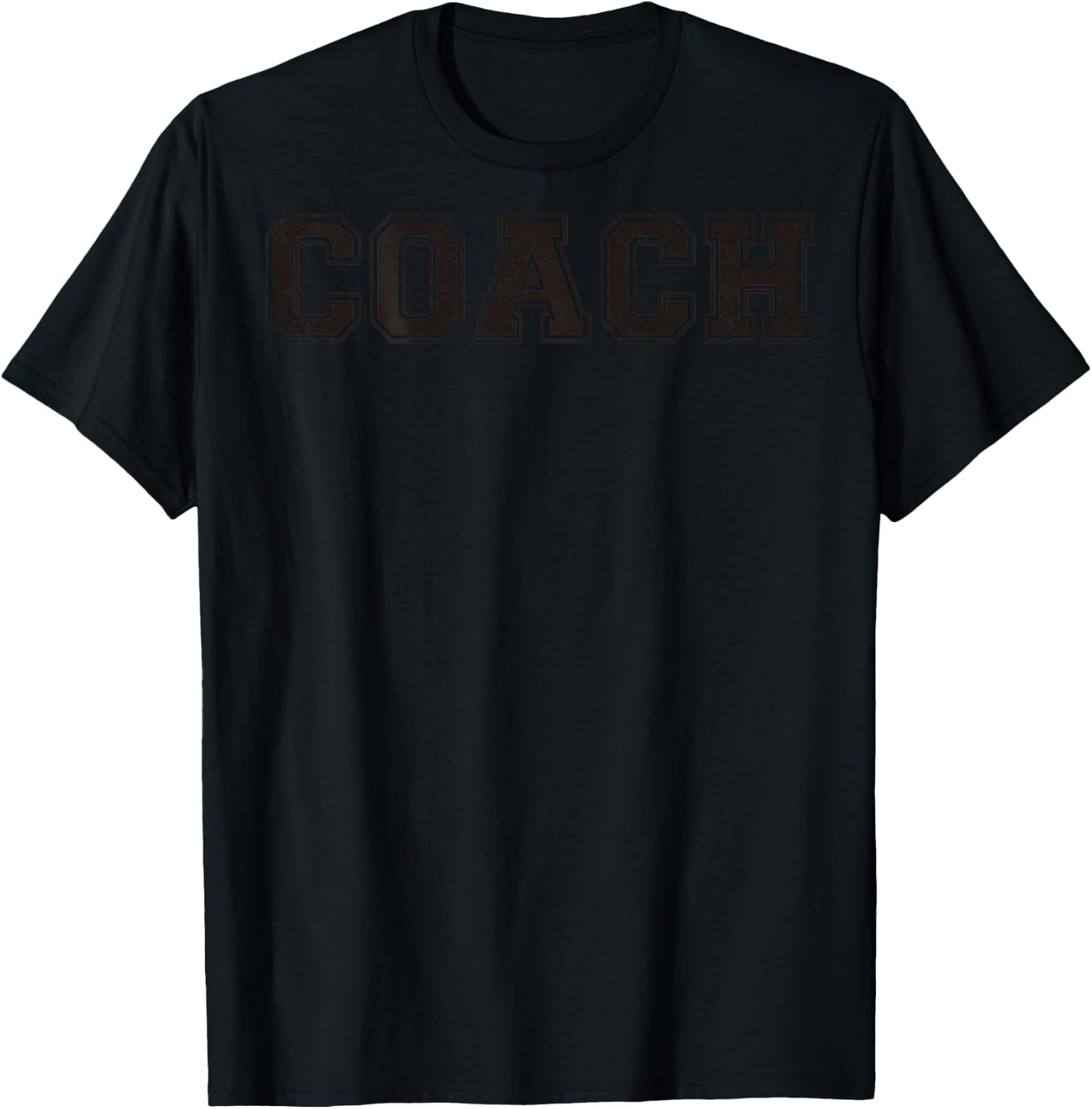 Coach On Back For Softball Gift Coaching Team Baseball T-Shirt - T-Shirt | Black