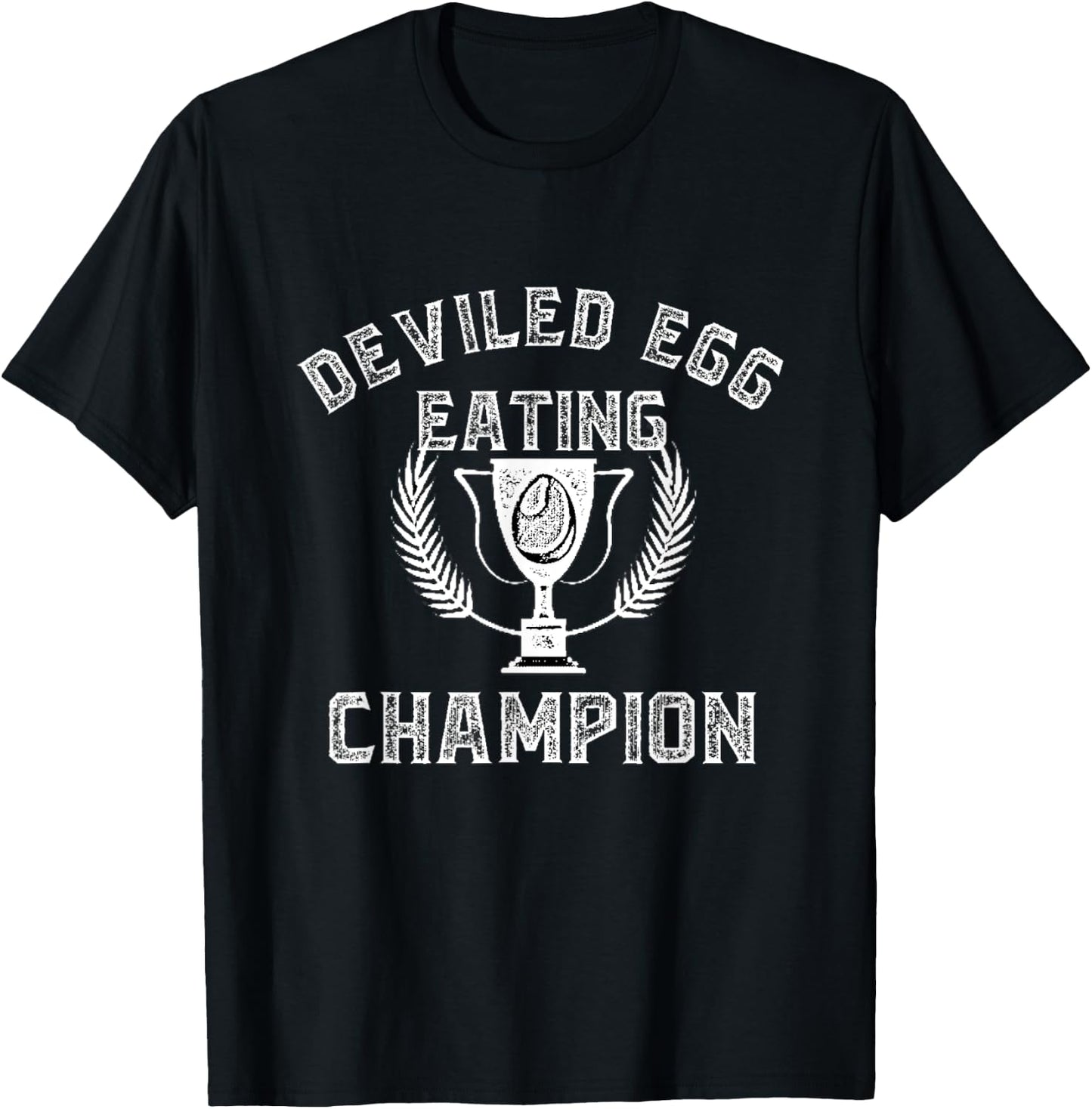 Deviled Egg Eating Champion Thanksgiving Holiday Cooking T-Shirt - T-Shirt | Black