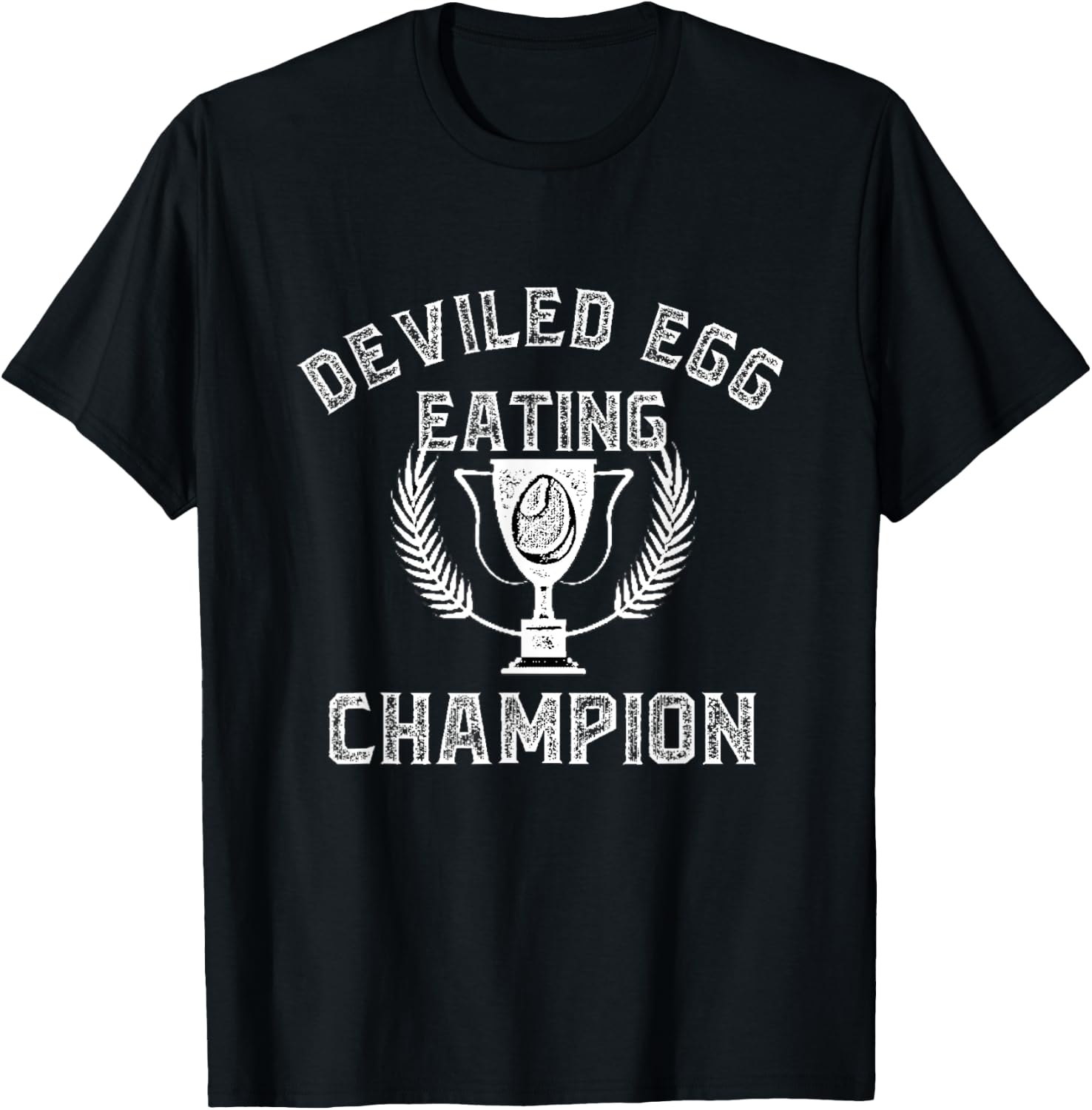 Deviled Egg Eating Champion Thanksgiving Holiday Cooking T-Shirt - T-Shirt | Black