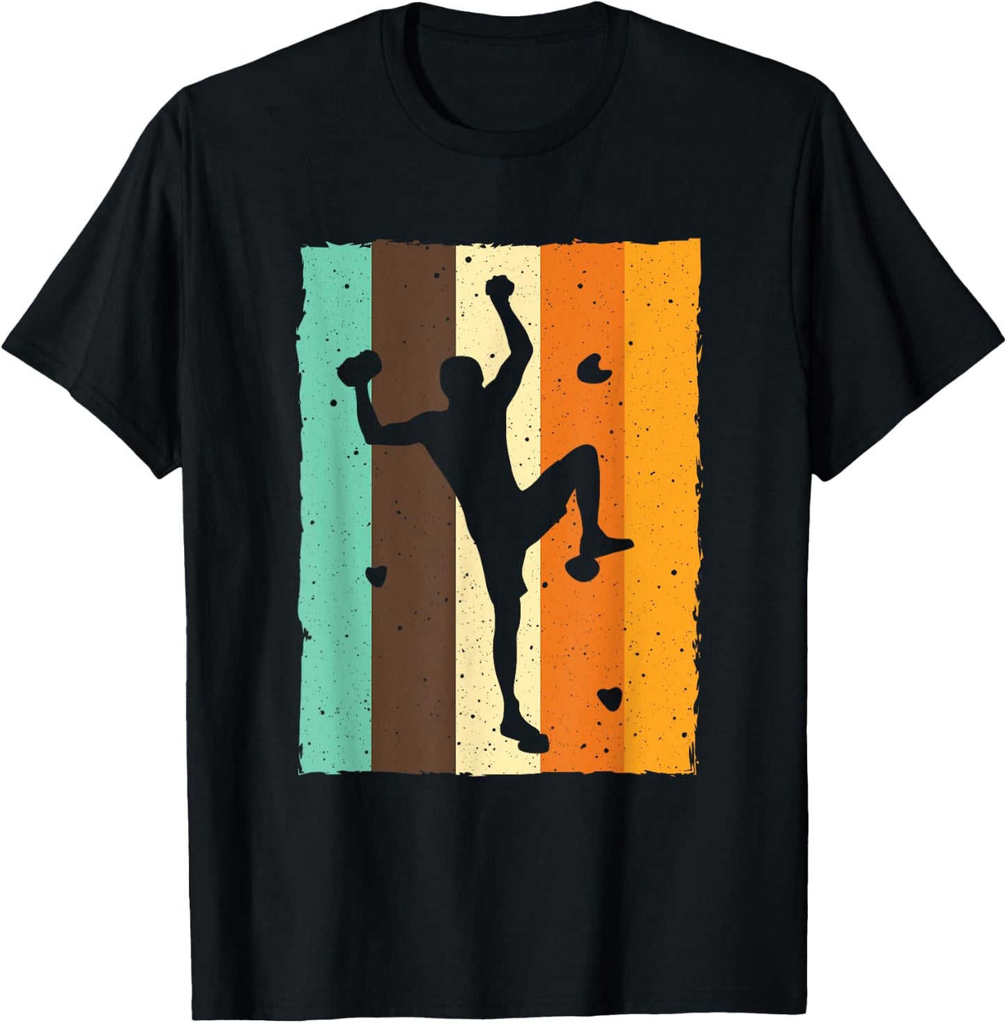 Vintage Bouldering Design Rock Climbing Women Kids T-Shirt - T-Shirt | Black