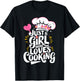 Cooking Just A Girl Who Loves Cooking Cook Kitchen T-Shirt - T-Shirt | Black