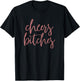 Cheers Bitches Cute Bride Bridesmaid Bachelorette Party T-Shirt - T-Shirt | Black