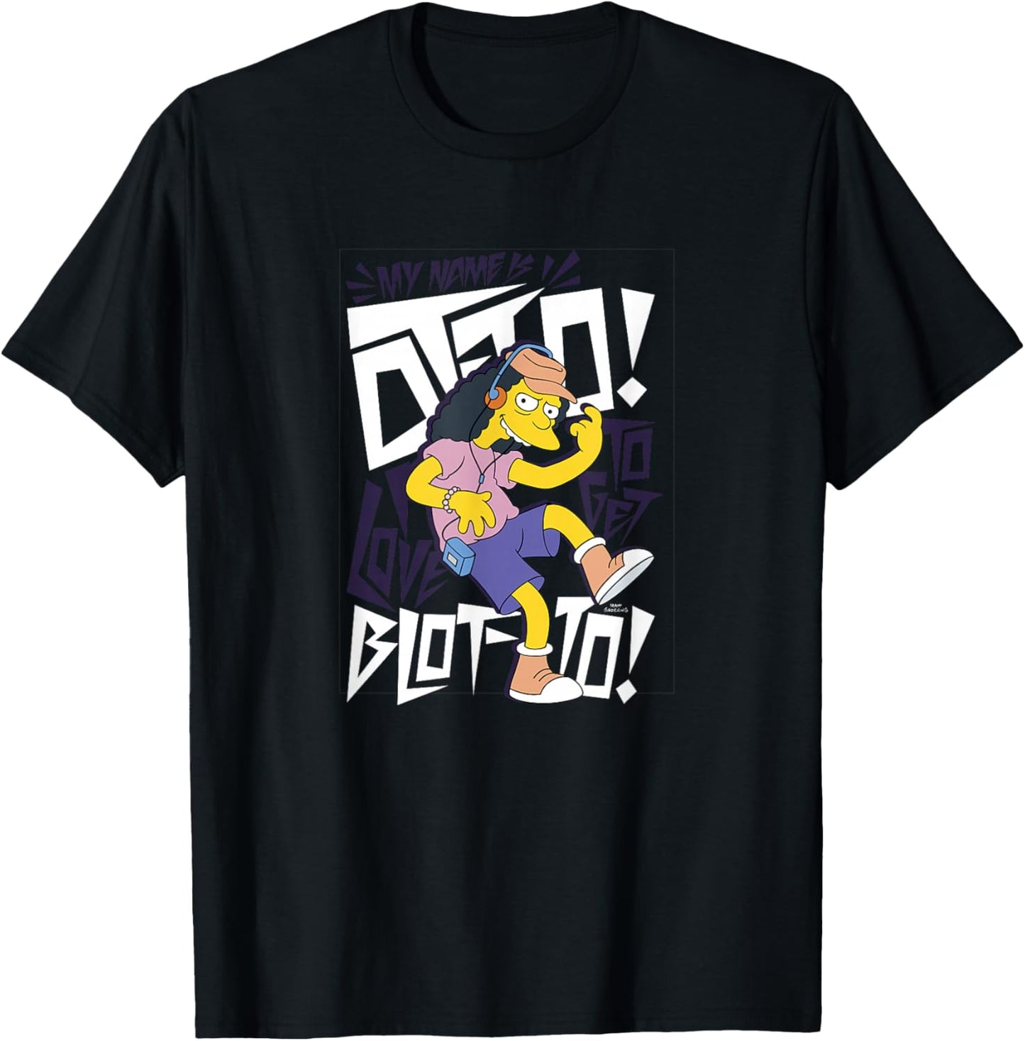 The Simpsons My Name Is Otto I Love To Get Blot-to T-Shirt - T-Shirt | Black