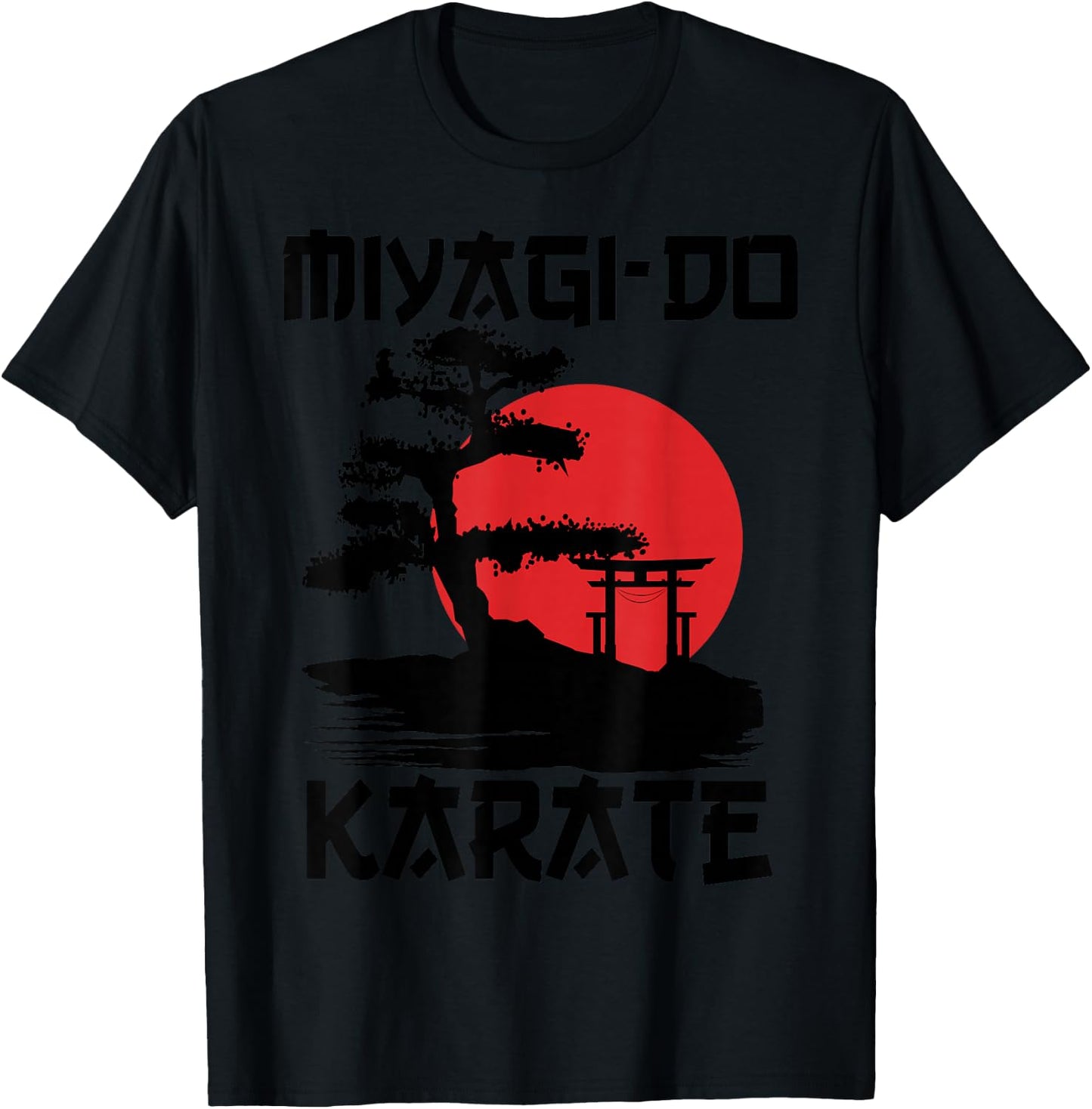 Retro Vintage Miyagi Road Karate Life Bonsai Martial Arts T-Shirt - T-Shirt | Black