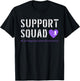 Purple Ribbon Men Women Kids Leiomyosarcoma Cancer Awareness T-Shirt - T-Shirt | Black