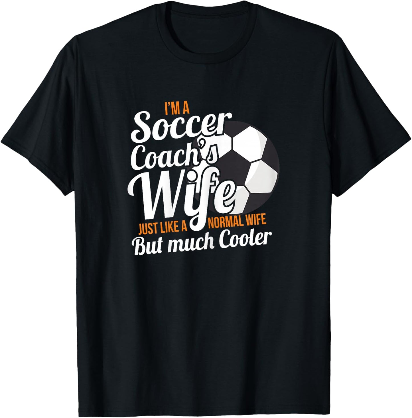 Coach Wife Shirt Soccer Coach Cool Funny Gift T-Shirt - T-Shirt | Black