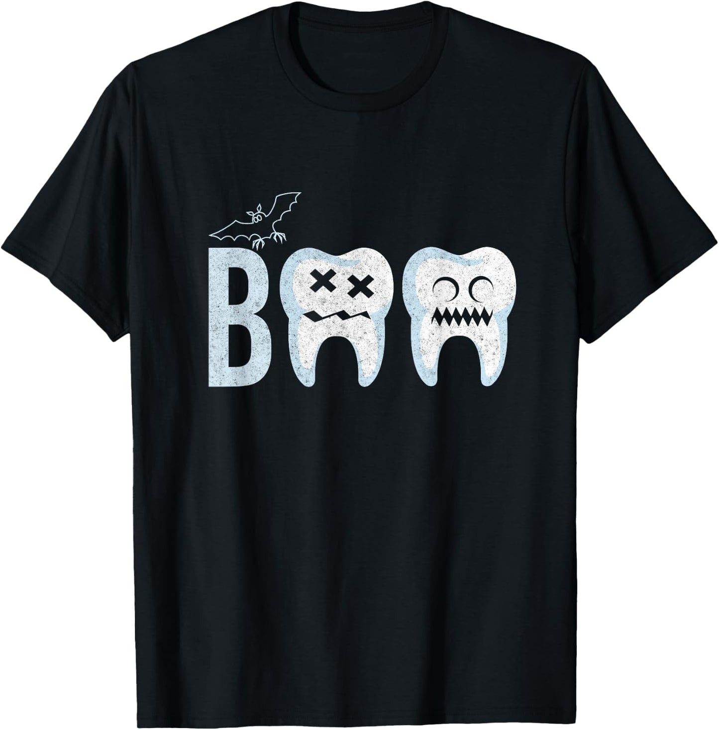 Funny Dentist Dental Teeth Halloween Boo Dental Medicine T-Shirt - T-Shirt | Black