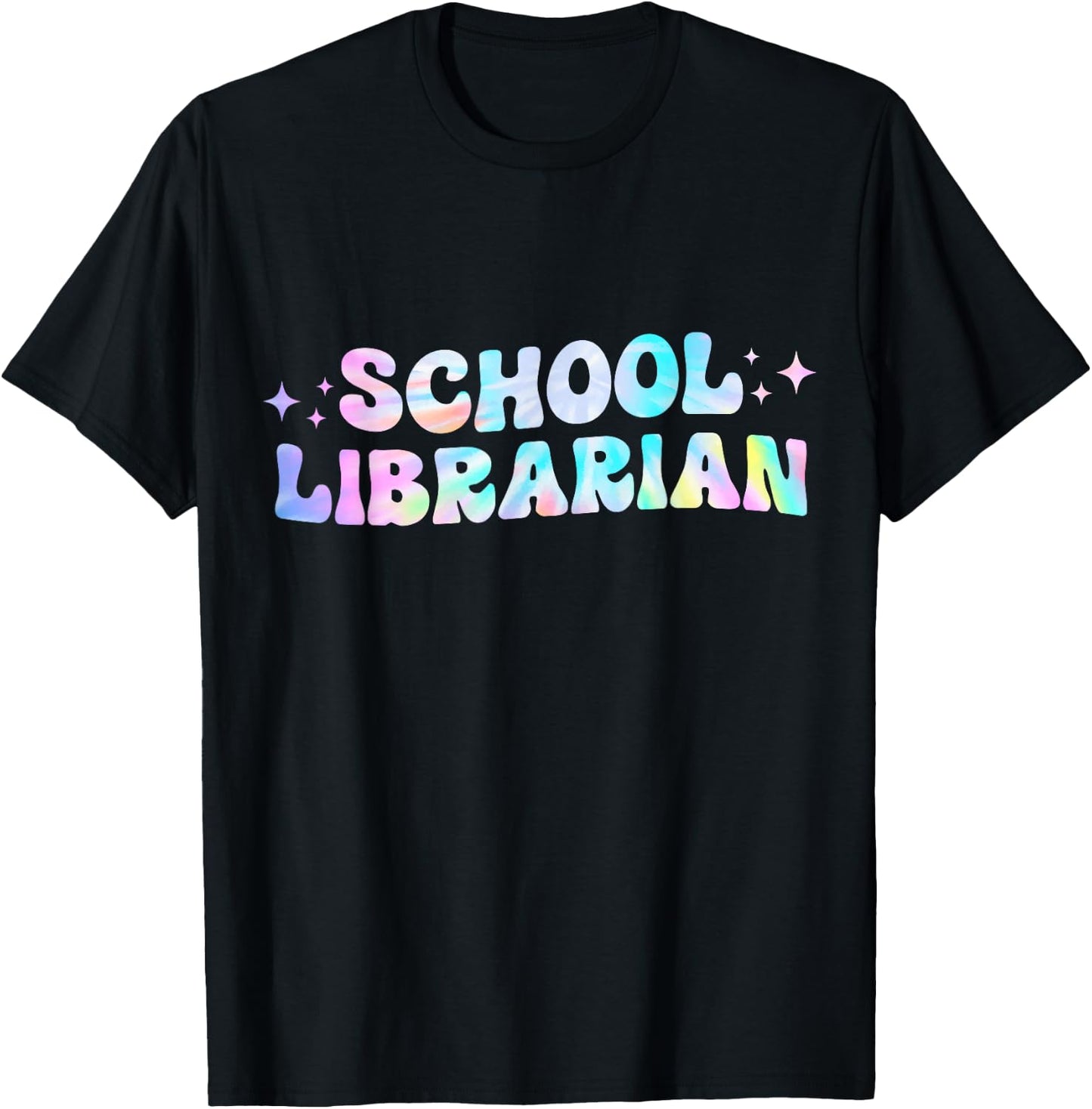 School Librarian Back to School Appreciation Tie Dye T-Shirt - T-Shirt | Black
