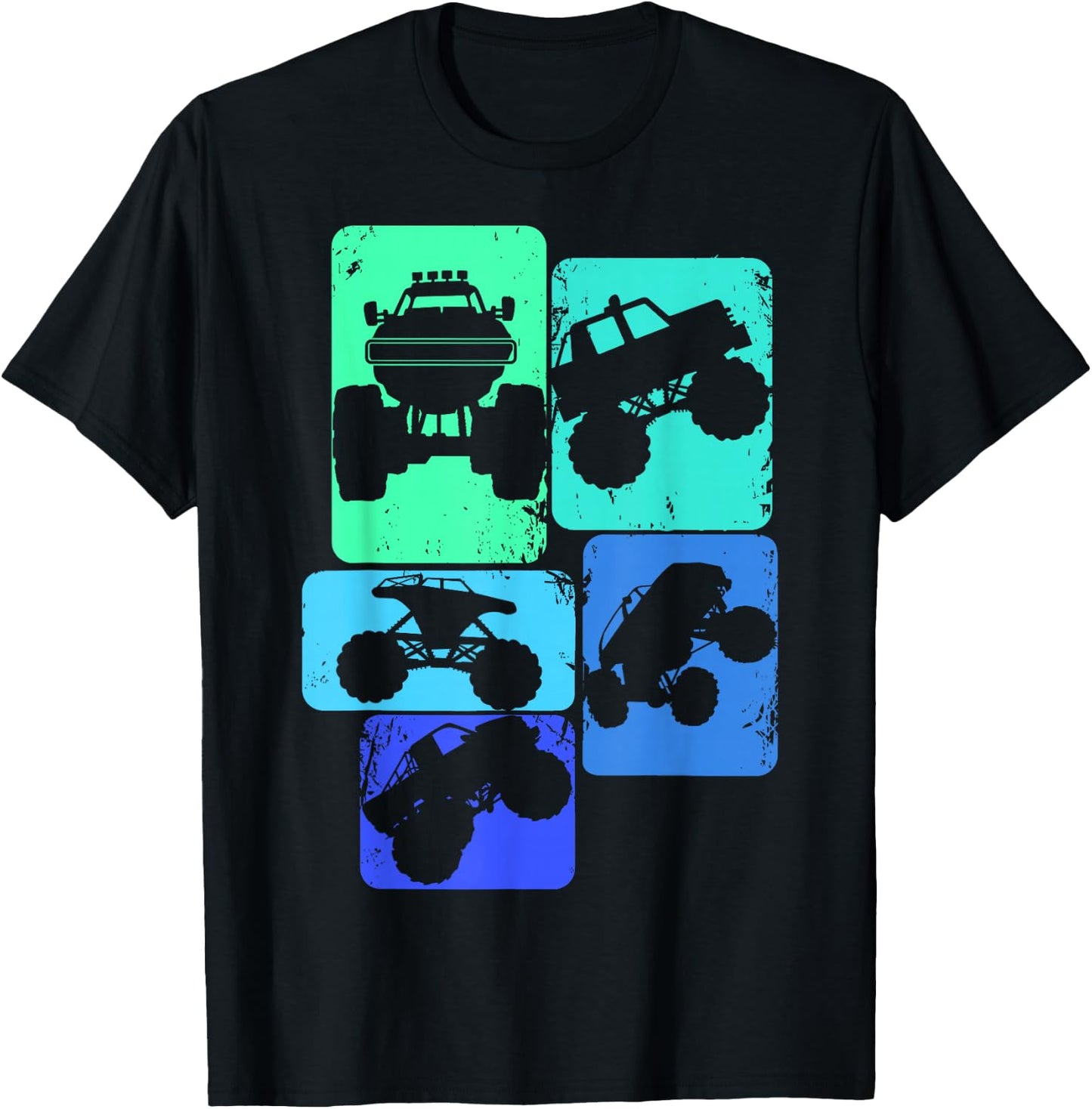 Monster Truck Boys Kids T-Shirt - T-Shirt | Black