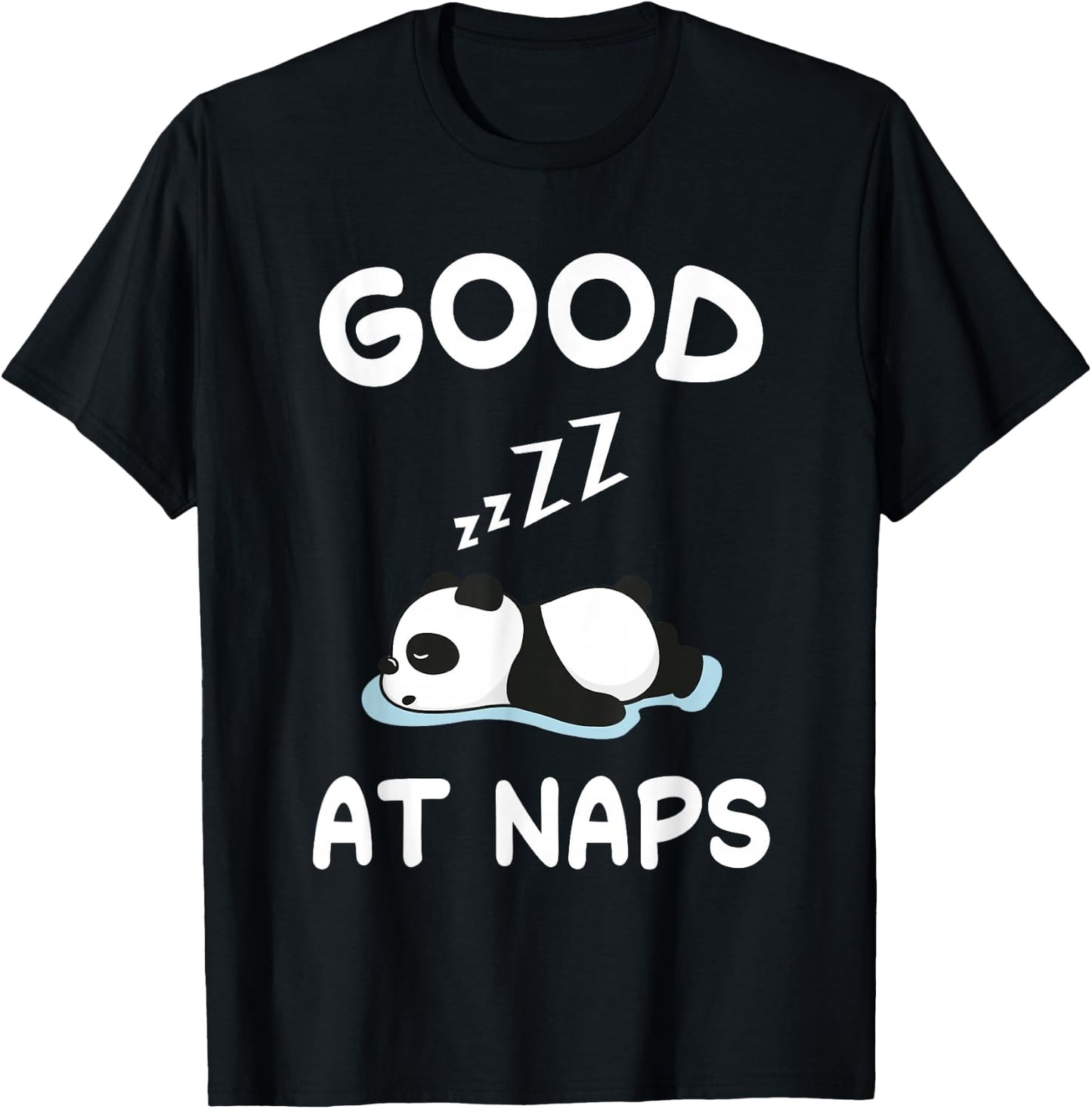 Panda Bear Bears Nap Sleeping Pajama Nightgown T-Shirt - T-Shirt | Black