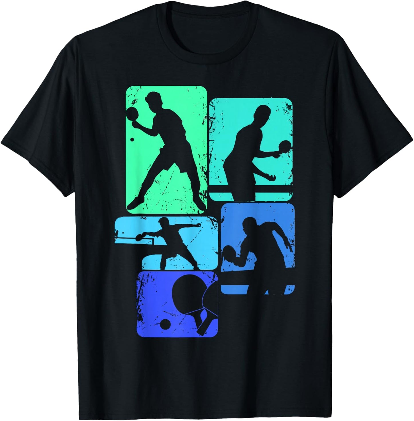 Table Tennis Ping Pong Youth Men Kids Boys T-Shirt - T-Shirt | Black