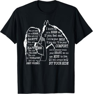 You are not just a horse you are my sanity T-Shirt - T-Shirt | Black