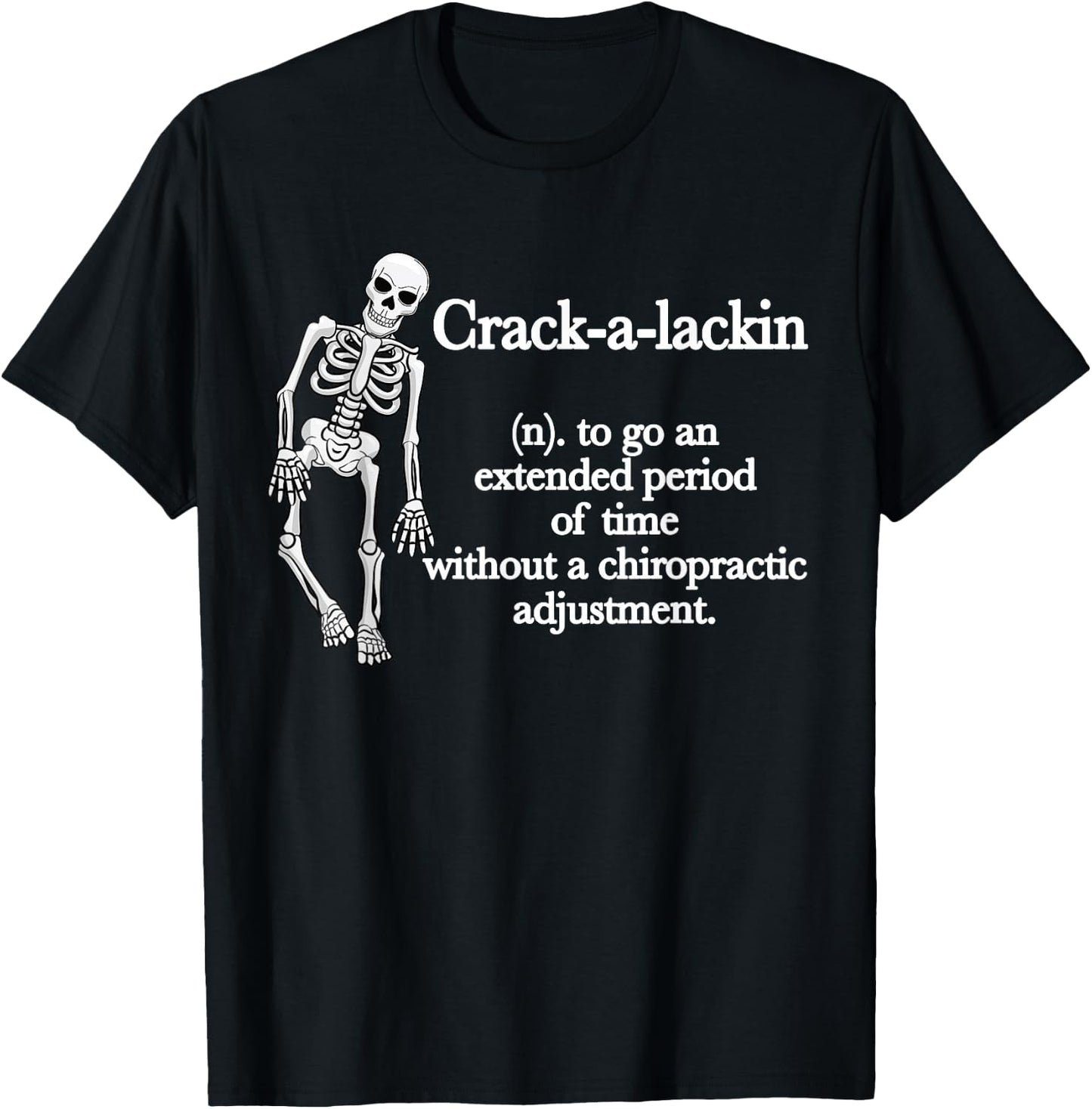 Funny Chiropractor Definition Chiropractic T-Shirt - T-Shirt | Black
